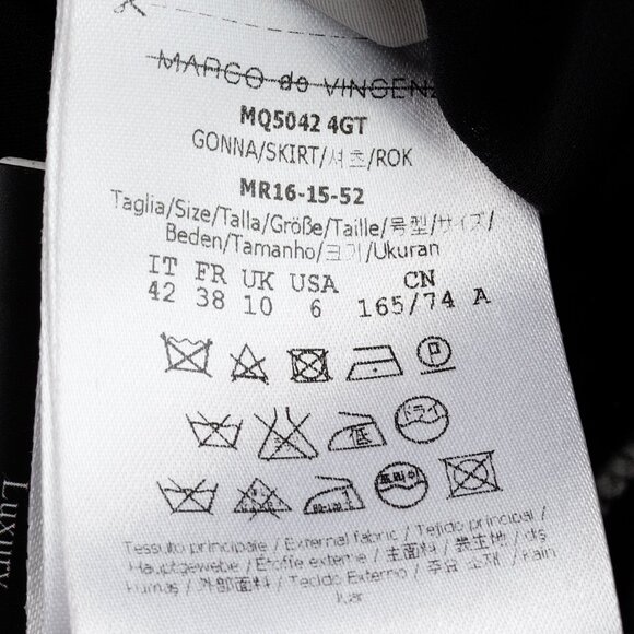 Marco De Vincenzo PF/15 Multicolor Block Pattern Skirt - Picture 8 of 10